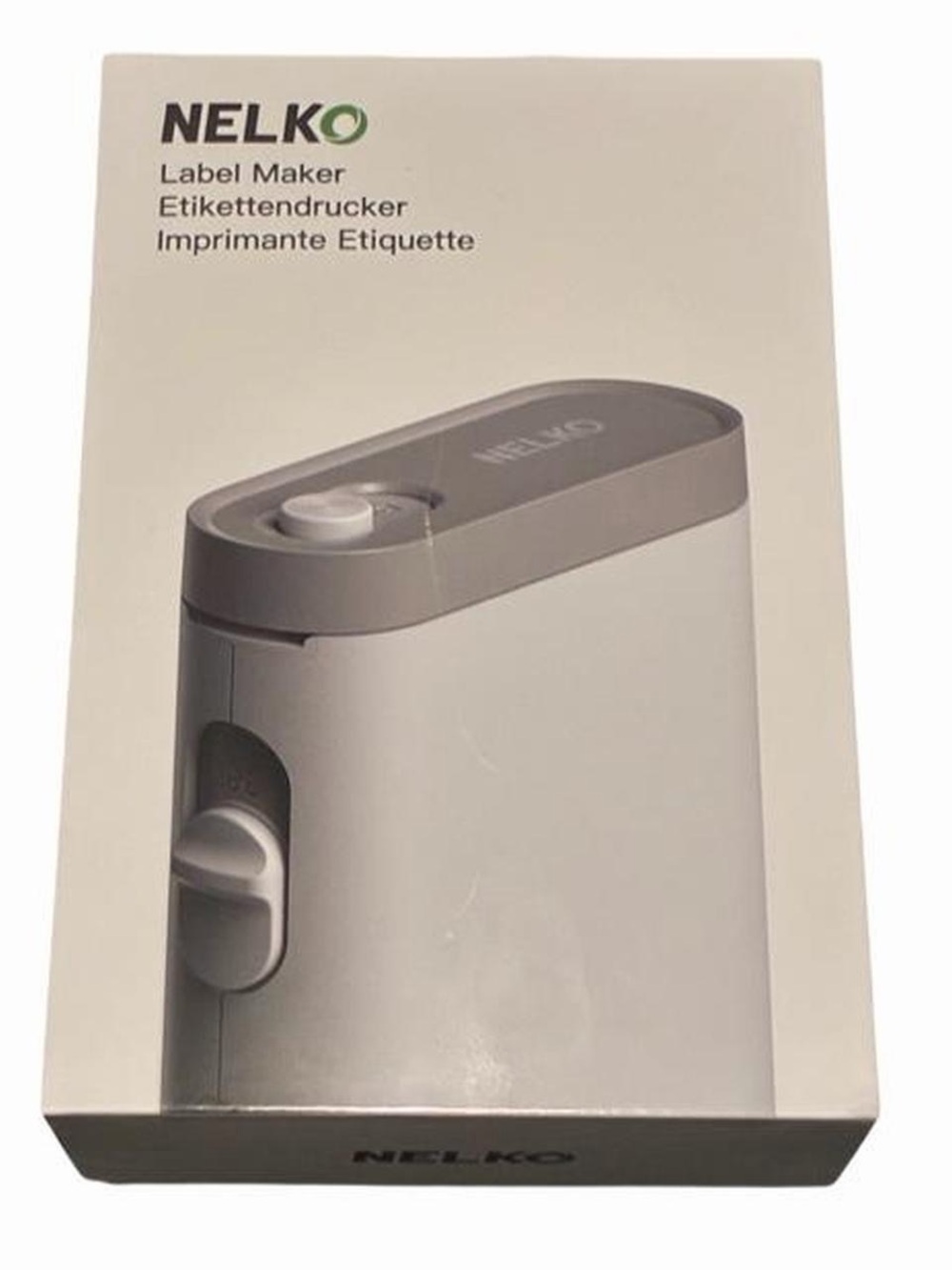 NELKO White Portable Label Printer Maker